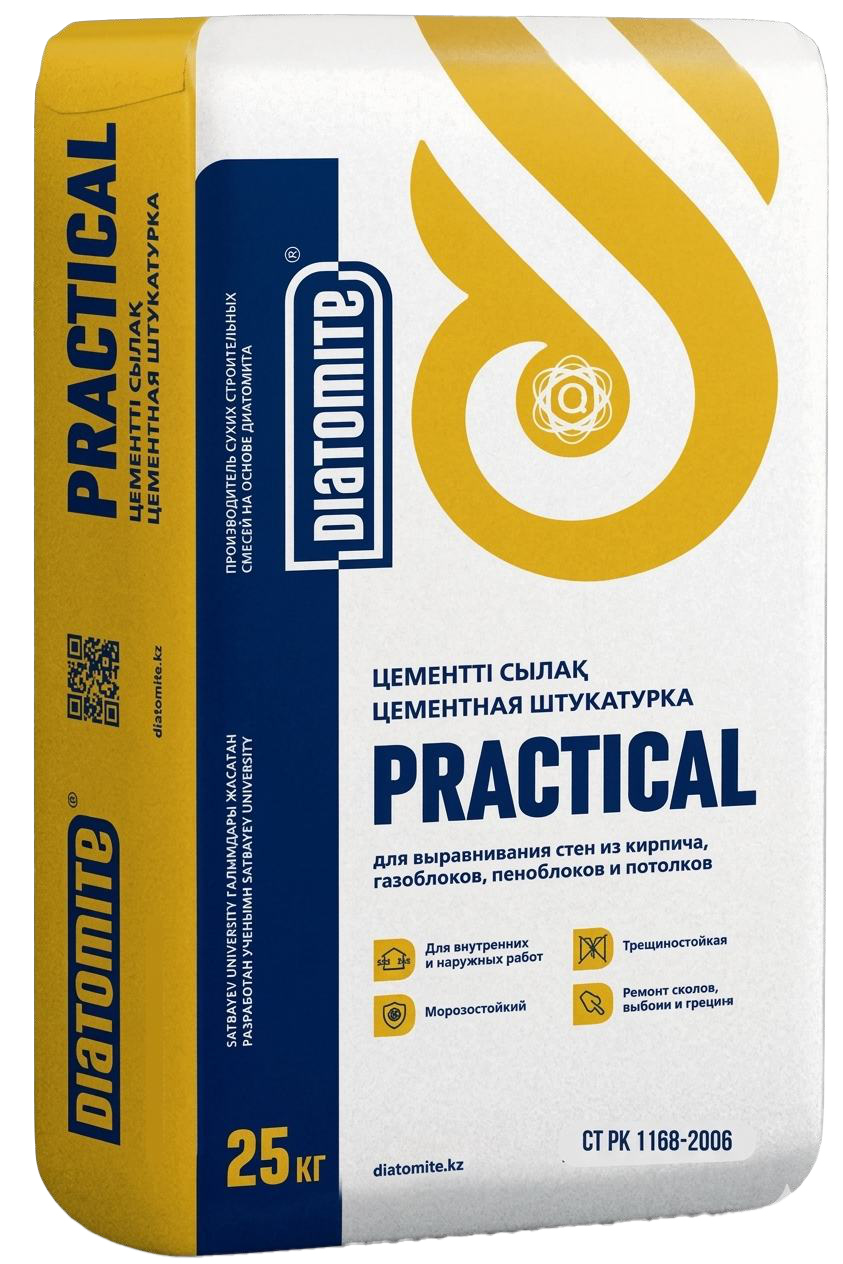 Штукатурка цементная PRACTICAL Стандарт 25 кг